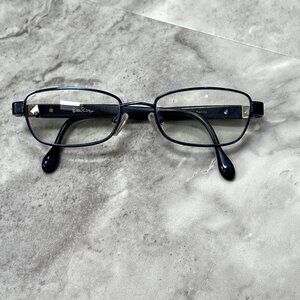 Lilly Pulitzer Blue Eye Glasses Unknown Strength Lenses‎ Metal Anchor